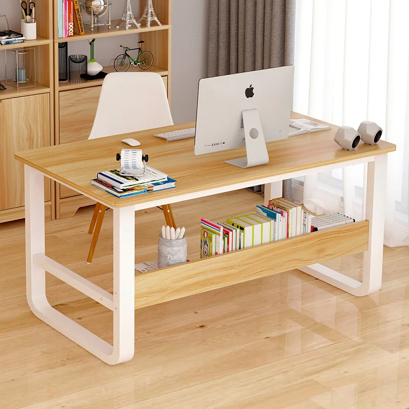 

Desktop Computer Desk Household Simplicity Office Table Student Desk Simple Writing Desk Veneer Table on Behalf
