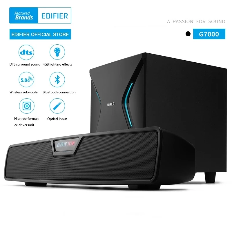 EDIFIER G7000 Wireless Subwoofer Gaming Bluetooth