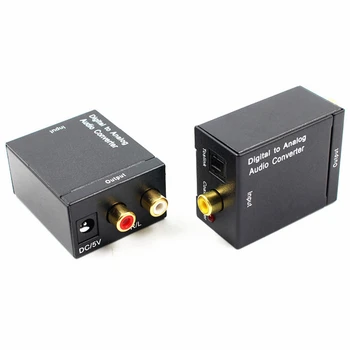 

Digital Optical Toslink SPDIF Coax To Analog RCA Audio Converter Adapter