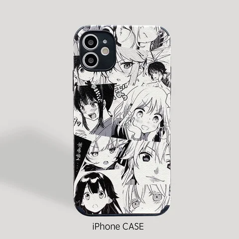 Janpanese Kawaii Y2k Anime Girl Phone Case For IPhone 12 11 Pro XS Max 7 8 Plus 6s 6 Soft Back Cover Conque Cover TPU Cases