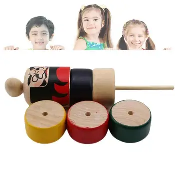 

Baby Classic Educational Stacking Rainbow Tower Toys Wooden Stack Game For Toddlers Knock Educational Toys With Hammer