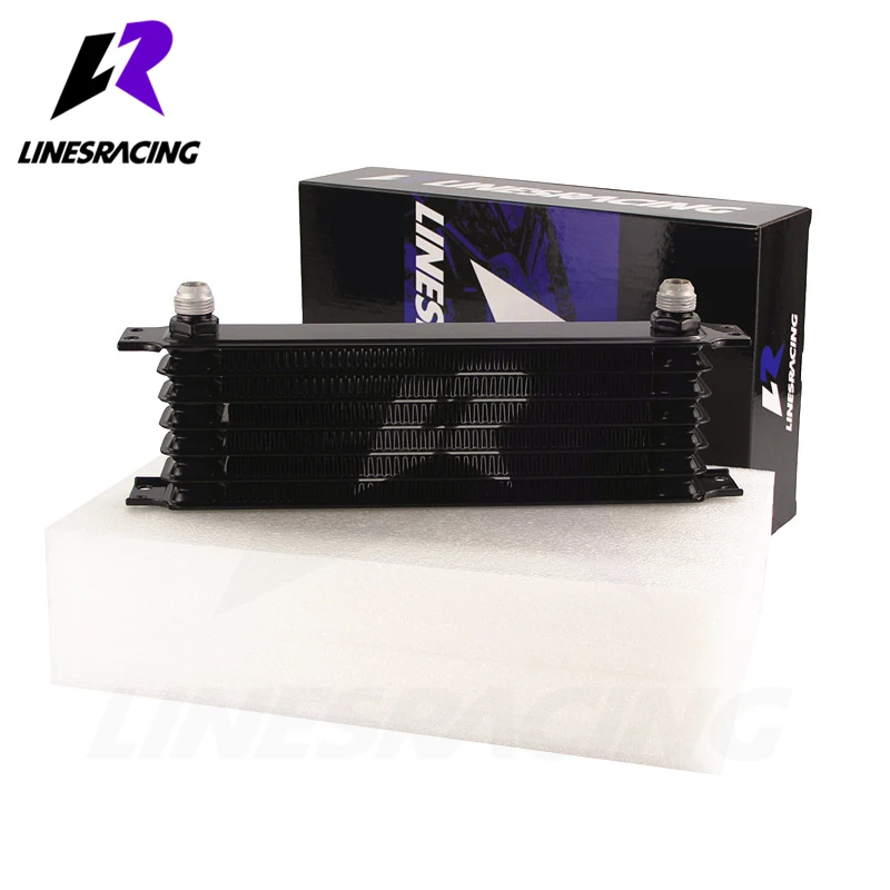 Black/ Blue UNIVERSAL 7 ROW AN10 OIL COOLER 262mm Trust Type | Автомобили и мотоциклы