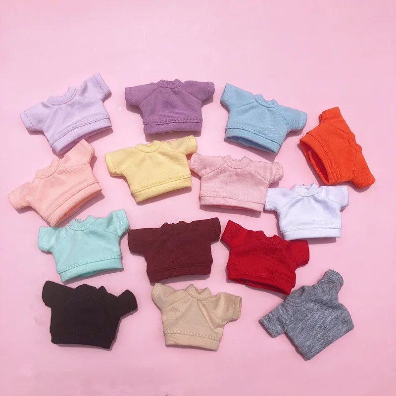 

Obitsu11clothes a short hoodie multiple colors OB11 doll accessories doll shirts
