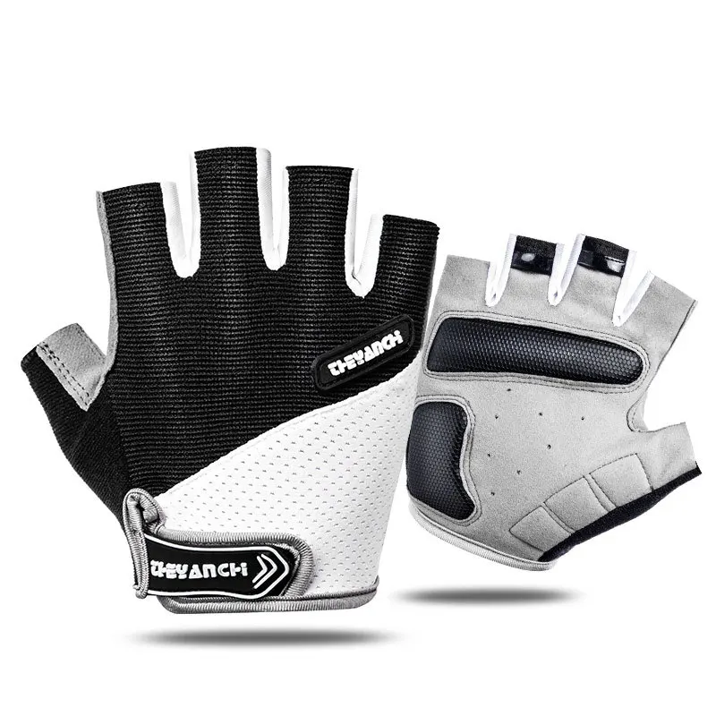 Buena Compra MCFK-guantes deportivos para hombre y mujer, antideslizantes, de medio dedo, a prueba de golpes, para ciclismo y Fitness, 0101 DolGYXa7BXV