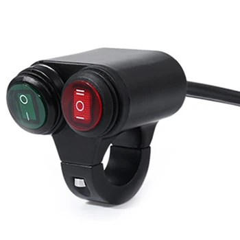 

Motorcycle ATV Handlebar Dual Control Switch Button Motorcycle Headlight Danger Brake Fog Light Switch