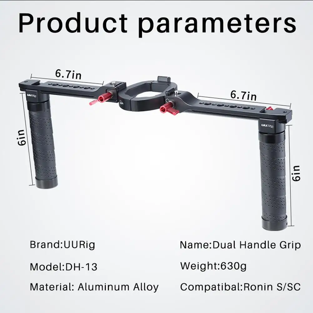 Для DJI Ronin-S/SC стабилизатор с двойной ручкой DH-13 алюминиевый стабилизатор со сплава аксессуары для съемки на открытом воздухе