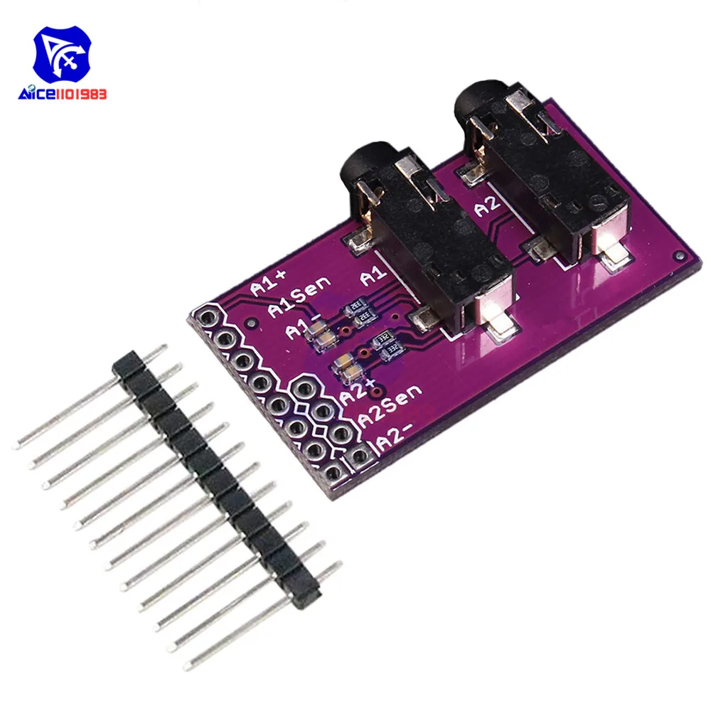 Diymore CJMCU 3 5 мм стерео 2-канальная Аудио гарнитура MP3 видео микрофон интерфейсная