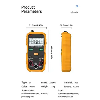 

XL830L Digital Multimeter Handheld LCD Backlight AC/DC Ammeter Voltmeter Resistance Transistor Ohm Tester Meter Multifunction