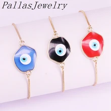 10 шт синий/черный/красный эмалированный глаз Разъемы Браслет Шарм ювелирные изделия