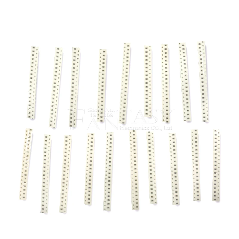 20Value * 20PCS =400PCS 0805 SMD Resistor Kit 1% 1/8W (10 ohm~1M ohm) component diy samples kit new and original