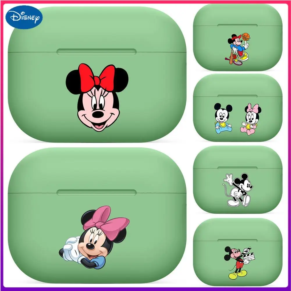 

Minnie Mickey Mouse For Airpods pro 3 case Protective Bluetooth Wireless Earphone Cover Air Pods airpod case air pod cases green