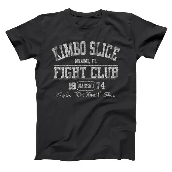 

Summer 2019 Kimbo Slice Fight Club Miami MTAa BoxerING Gymer Black Basic Men's T-Shirt Pulp Fiction Streetwear John Wick