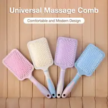 Pente de massagem antiestático para cabelos, pente de ar flexível, almofada de ar antiestática para cuidados com cabelo seco, cabelo úmido, pente macio