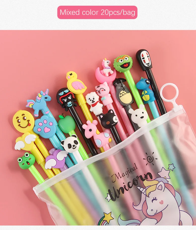 20Pcs/Set Gel Pen Unicorn Pen Stationery Kawaii School Supplies 13 H86d823c6381f4ecbbbead8a39cbe27ab4