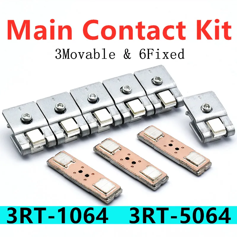 

3RT1964-6A Main Contact Kit for 3RT1064 Contactor Replacement Repair Kit 3RT5064 Moving and Fixed Contact Spare Accessories