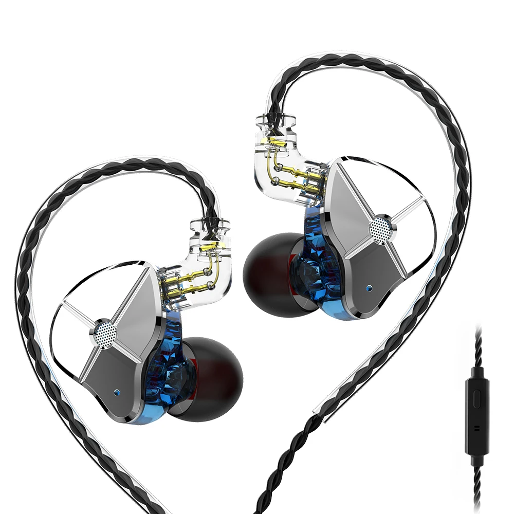 Лампа указателя ST1 1BA+ 1DD Hybrid HiFi наушники-вкладыши IEM с алюминиево-магниевого сплава, акриловая раковина, съемный 2 Pin кабель для меломана музыканта