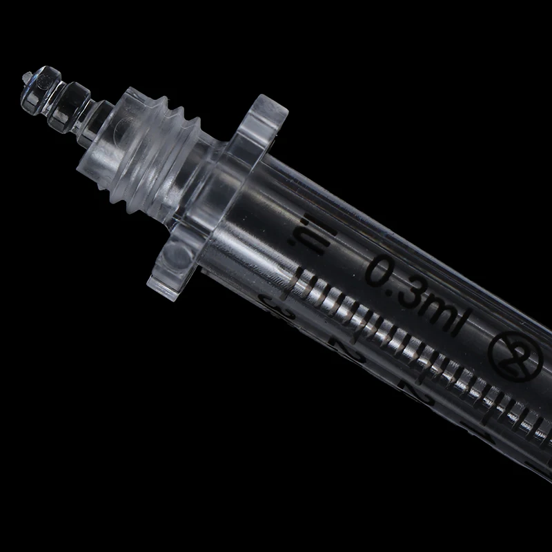 Пластиковая игла для шприца, ампульная головка для гиалуронового пистолета, гиалуроновая ручка высокого давления для удаления морщин, водный шприц 0,5 мл/0,3 мл