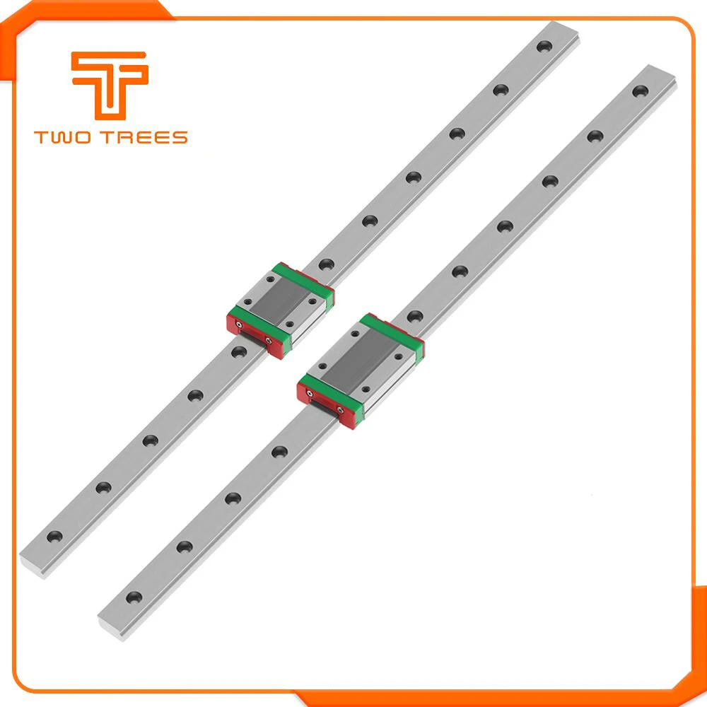3D-принтеры запчасти 12 мм линейной направляющей MGN12 100 150 200 250 300 350 400 450 500 550 600 мм линейные рельсы+ MGN12C или MGN12H каретки
