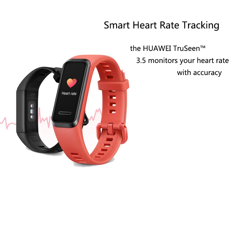 Najtaniej Huawei Band 4 inteligentny zegarek SmartBand sterowanie muzyką tętna monitor zdrowia nowy zegarek twarzy USB ładowania wtyczki