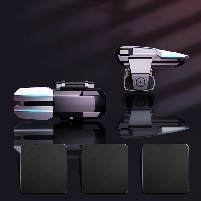 2021 NEW For Pubg Game Controller Mobile Phone Gamepad Mobile Joystick Trigger Aim Shooting L1 R1 Key Button For IPhone Android Black