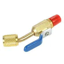 3x пневматический медный R410A R134A шаровой клапан HVAC 1/4 AC хладагент шланг инструменты