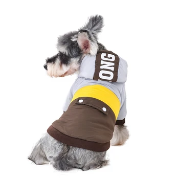 

Pet Winter Cotton Coat For Dogs Puppy Warm Thickening Color Patched Accessories Cute With Cashmere Liner lt