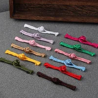 10Pair Chinese Ethnic Wind Cloth Buckle DIY Craft Decor Buckle One Word Buckle Tang Dress Cheongsam Button Sewing Accessories 2