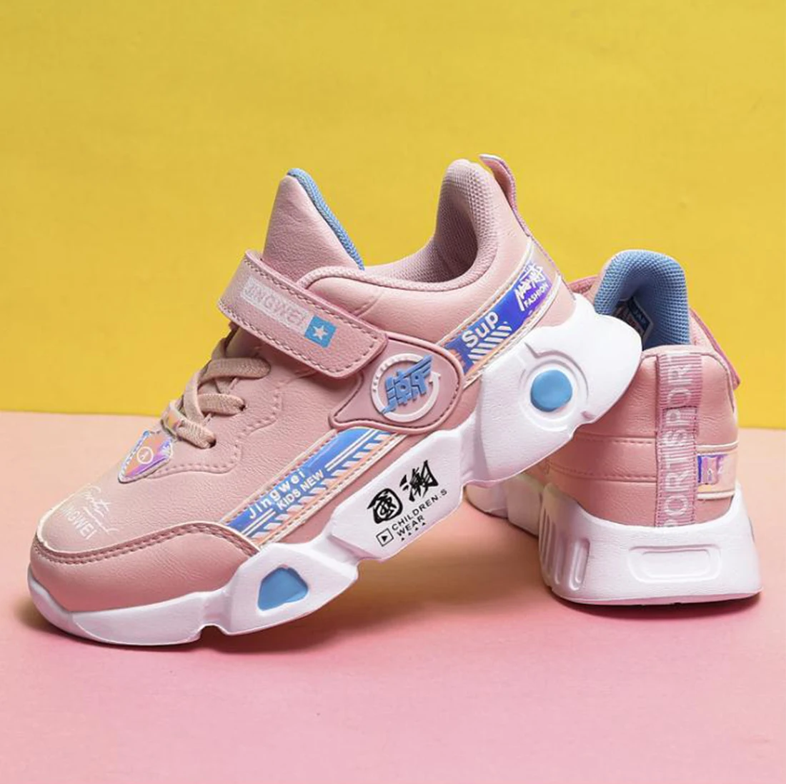 

Kids Shoes Boys Sports Shoes Pu Leather Waterproof Casual Running Shoes Soft Sole Comfortable Sneakers