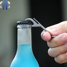 Титановый сплав открывалка для бутылок брелок Подвеска личность Многофункциональный