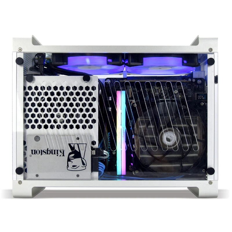 Металлический металлический чехол G5 Plus из алюминия A4 ITX игровой компьютер