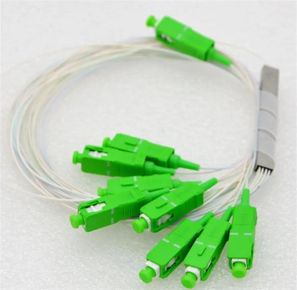 Бесплатная доставка 10 шт./лот 1X2 1X4 1X8 1X16 1X32 PLC SC/APC SM 0 9 мм G657A1 ПВХ 1 м FTTH