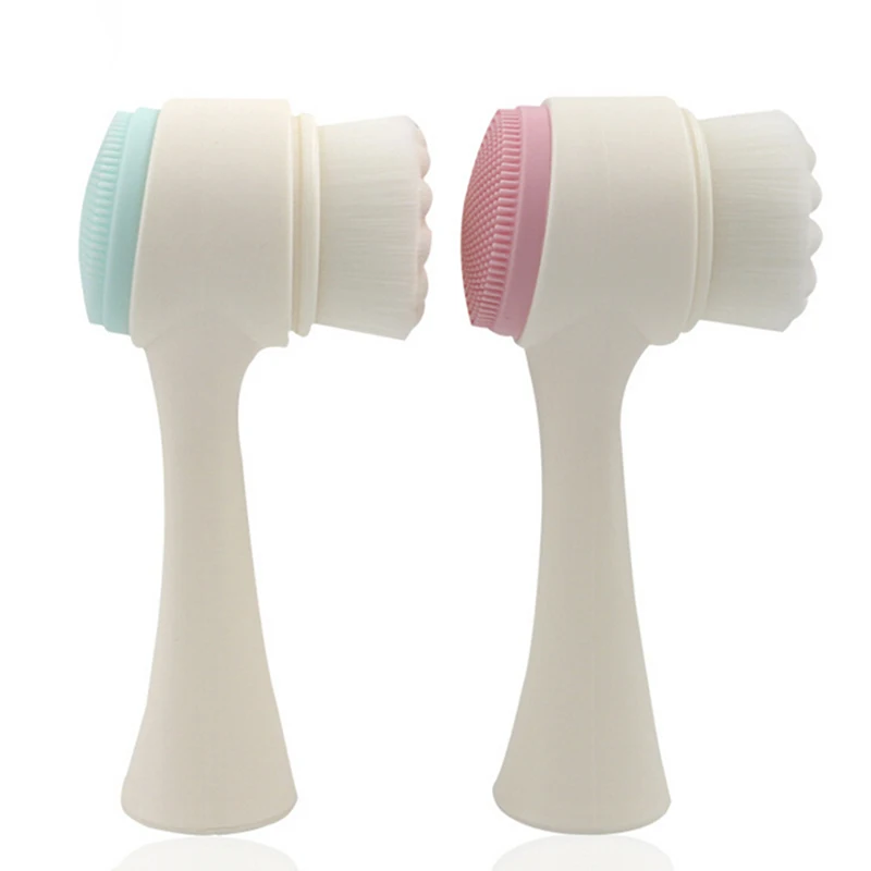 1PCS Soft Fiber Mild Face Cleansing Brush Massager Skin Pore Clean Brush Facial Brush Wash Deep Cleansing Face Care