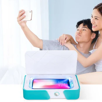 

Smart Phone UV-disinfection Portable UV Light Cell Phone-Sterilizer Cleaner Function Disinfector with USB Charging for iPhone An