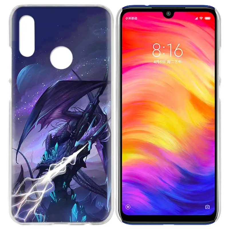 08 Чехол Крышка для спортивной камеры Xiao mi Red mi Note 7 7A фотоаппаратов моментальной печати 7S 6 6A 5 Y3 K20 mi 8 до 9 лет CC9 CC9E A1 A2 A3 играть F1 Lite Pro Plus Fly Драконов - Цвет: 08