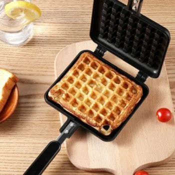 

Waffle Maker Machine DIY Non-Stick Metal Pan Cake Oven Fish-Shaped Heat-Resistant Breakfast Machine Household Kitchen Tools