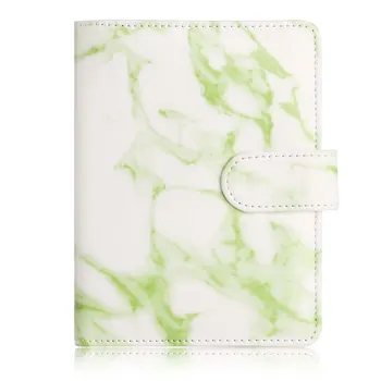 

Marble Texture Buckle Unisex Gift Card Storage Synthetic Leather Accessories Travel Passport Holder Soft Anti Scan Casual