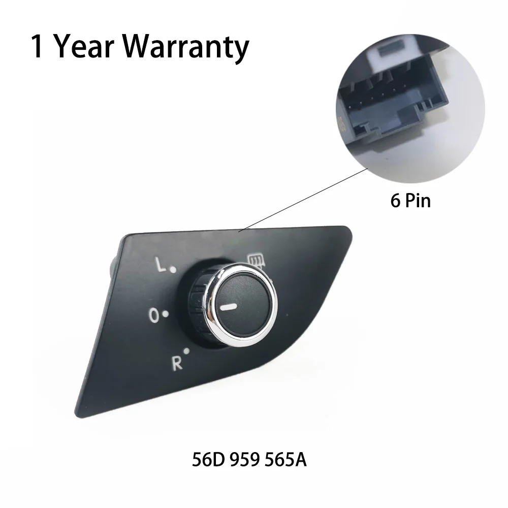 Ручка регулировки зеркала заднего вида 56D959565A 56D 959 565A для VW PASSAT 2011-2019 | Автомобили и