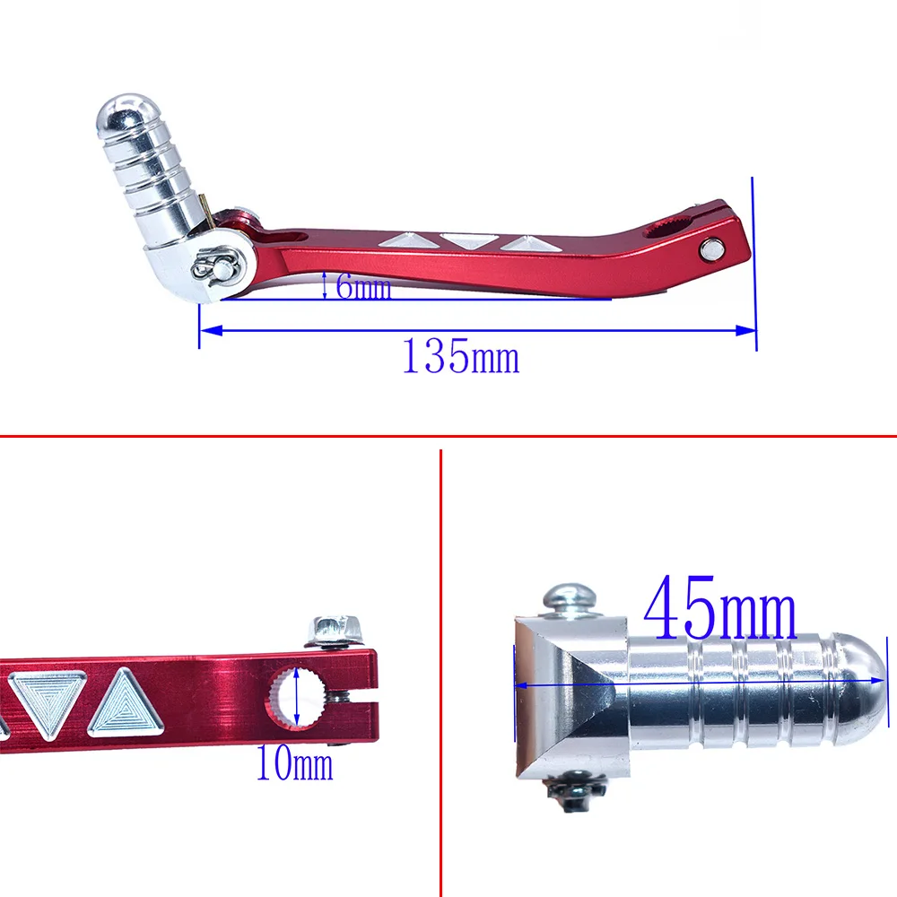 warehouseC Folding Gear Lever Shift Lever For KAYO BSE Apollo Xmotos SSR CRF KLX 50-150 160cc Dirt Pit Bike MX Motocross - Image 2