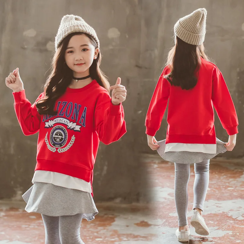 

Girls Autumn Clothing Set 2020 New Style 4-Children's Network Red 5 Western Style 6 Teenager Clothing 7 Fashionable 10 Korean-st