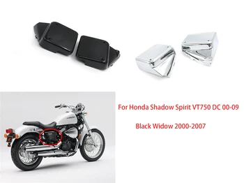 

Motorcycle Chrome Plastic ABS Battery Cover Side Frame Cover Protection For Honda Black Widow 2000-2007 Shadow Spirit VT750 DC