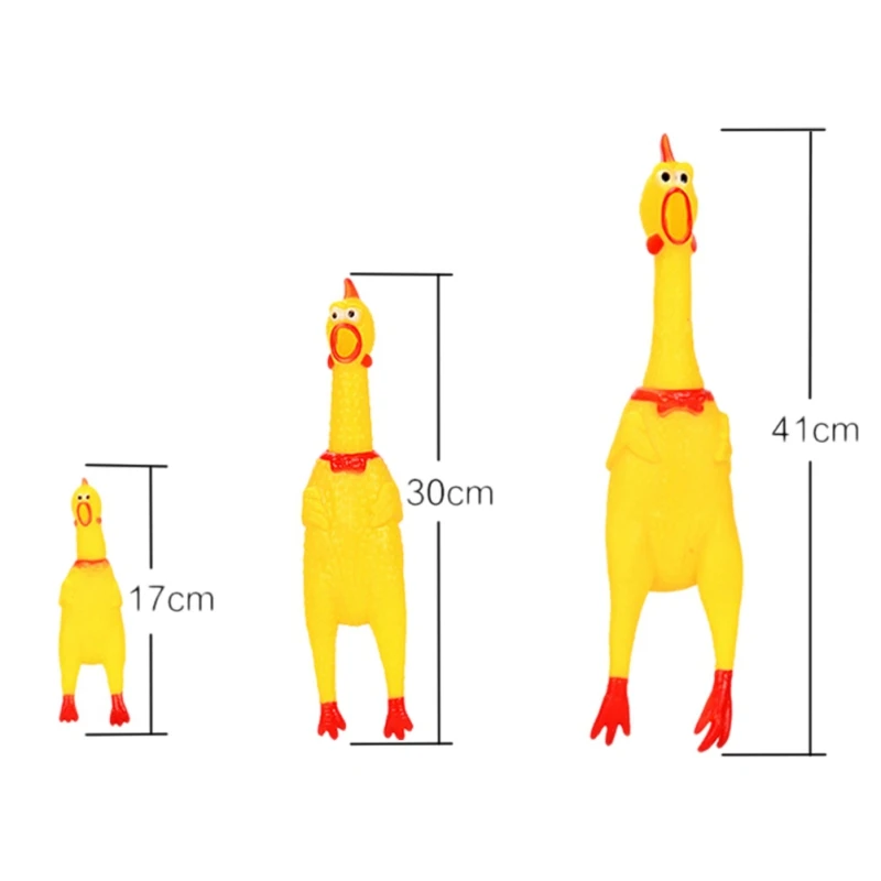 Squeaky Rubber Chicken Dog Toy