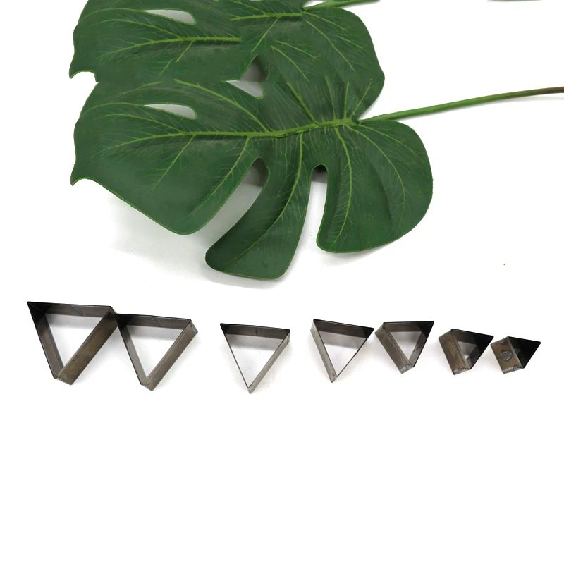 herramientas para cuero leather craft template fabric cutter 7pcs/set triangle modeling die cutting knife mould hand punch tool