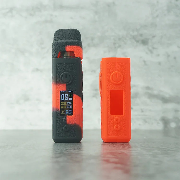 Skull Red Silicone Case for VOOPOO Vinci X Protective Silicone Case Skin Cover Sleeve Wrap Shield