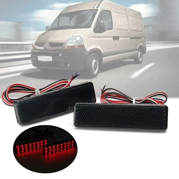 

Black Lens LED Bumper Reflector Tail Lights for Opel Vauxhall Vivaro Movano for Nissan Primastar for Renault Trafic Master Rake