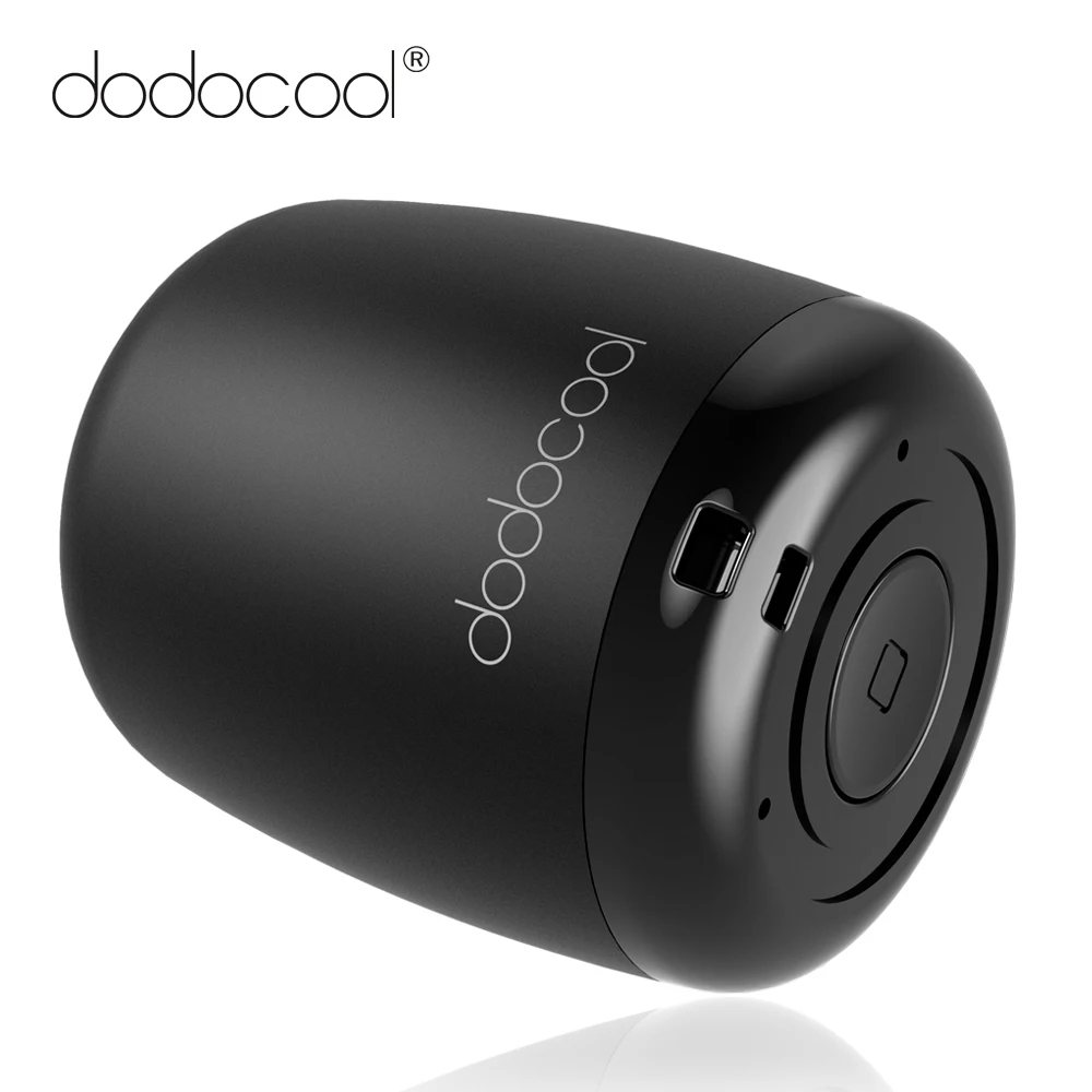 

dodocool Mini Bluetooth Speaker Portable Wireless Speakers Selfie Remote Shutter Control Stereo Speaker with Mic for Smartphones