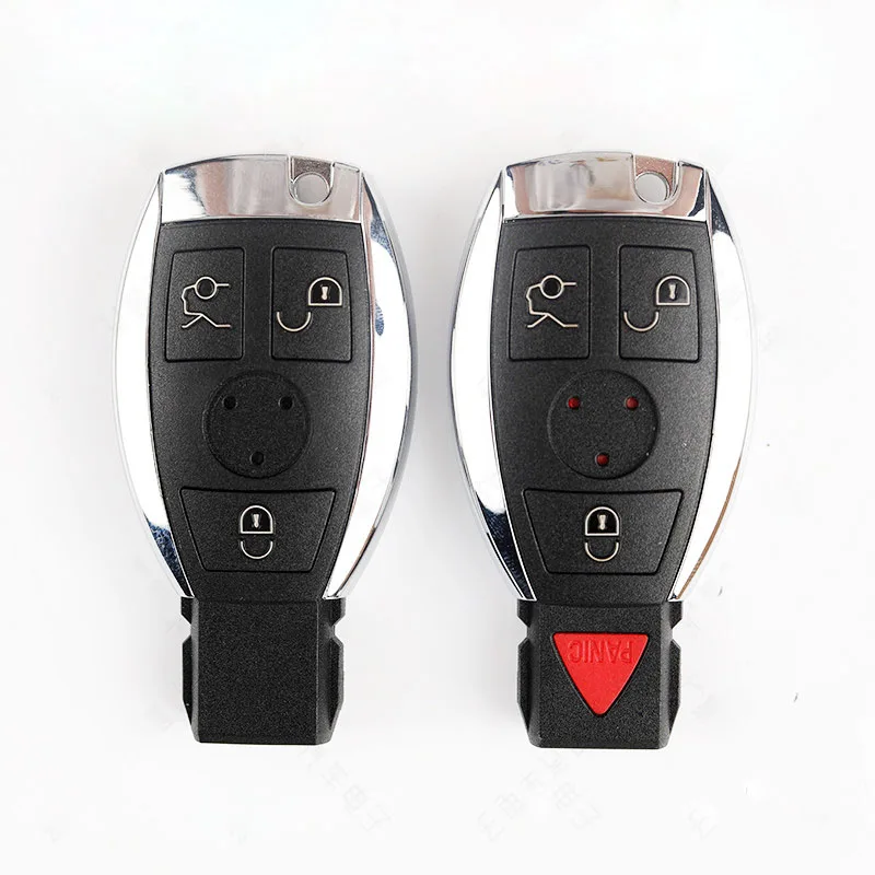 Smart Remote Key Shell for Mercedez Benz BGA  Double Battery Clamp Replacement Car Key Blanks Case