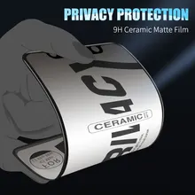 Protetores de tela de privacidade cerâmicos macios matte para iphone 11 pro max 12 pro max x xs xr 7 8 6 s mais se anti-spy película protetora