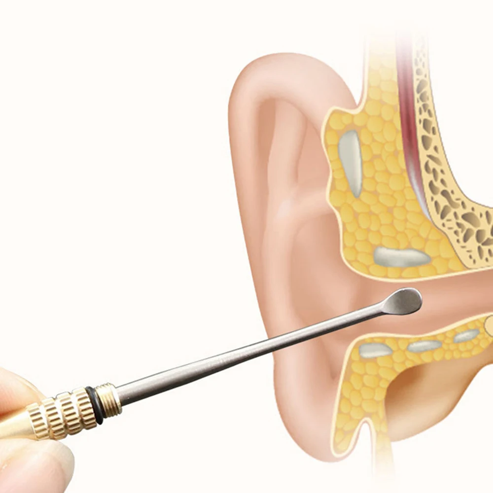 Портативный водонепроницаемый склад титановый зубочистка комбинация один держатель зубочистки титановый инструмент для чистки ушей+ латунный бочонок