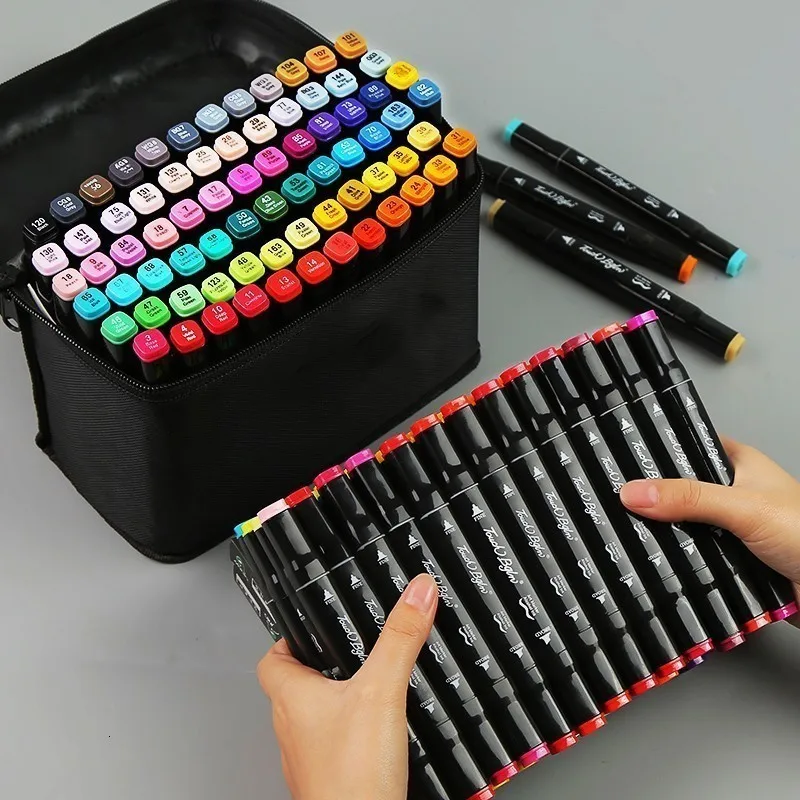 80-PCS-Colors-Dual-Tip-Art-Marker-Pen-Set-Highlighters-Painting-Drawing-School-Supplies-Stationary-Office (1)