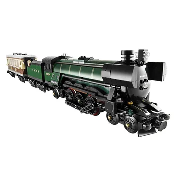 

New Steam Train Building Blocks Hand-assembled Puzzle Stitching Baby Toys for Children Special Christmas Birthday Gifts